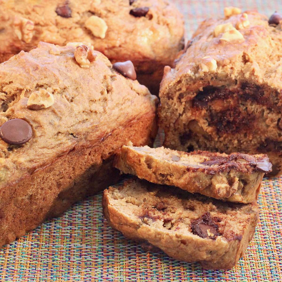 Delicious Banana Nut Mini Loaves Recipe with Chocolate Chips