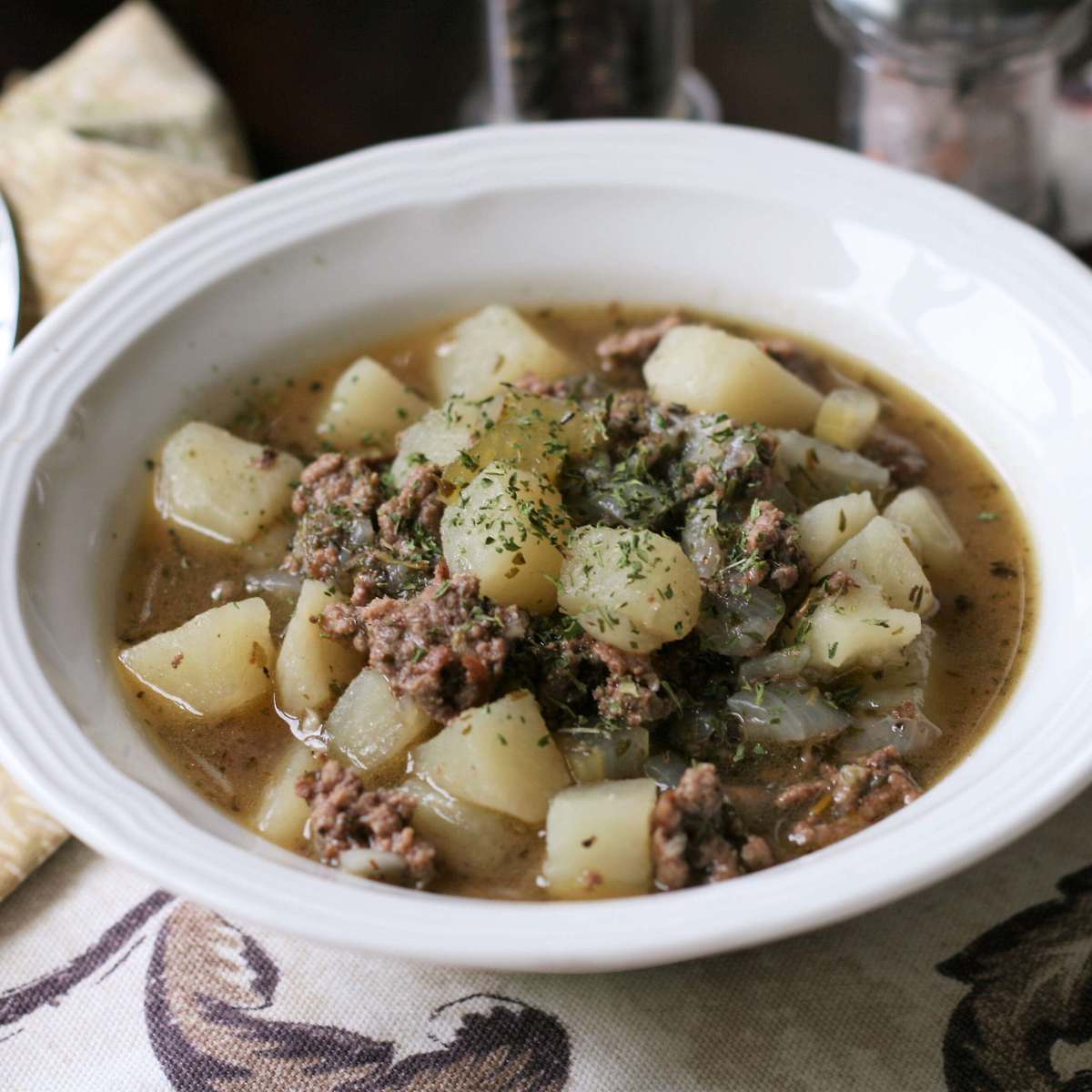 Easy & Hearty Meat and Potato Soup Recipe