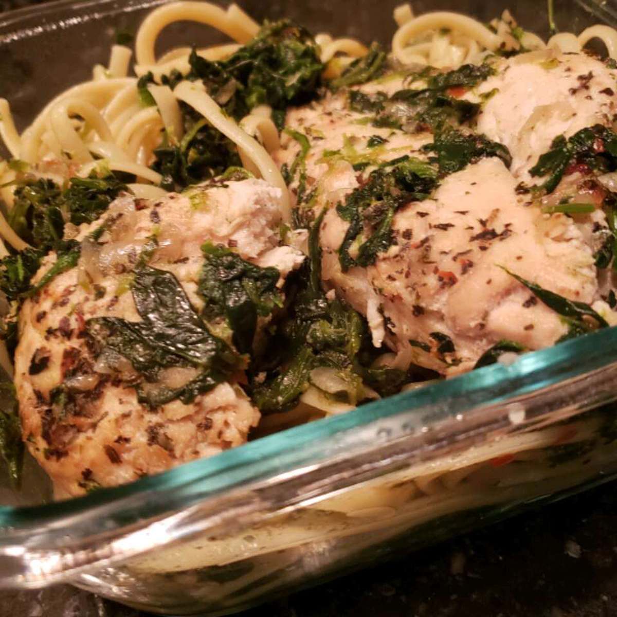 Easy Oven Baked Chicken and Linguini Recipe