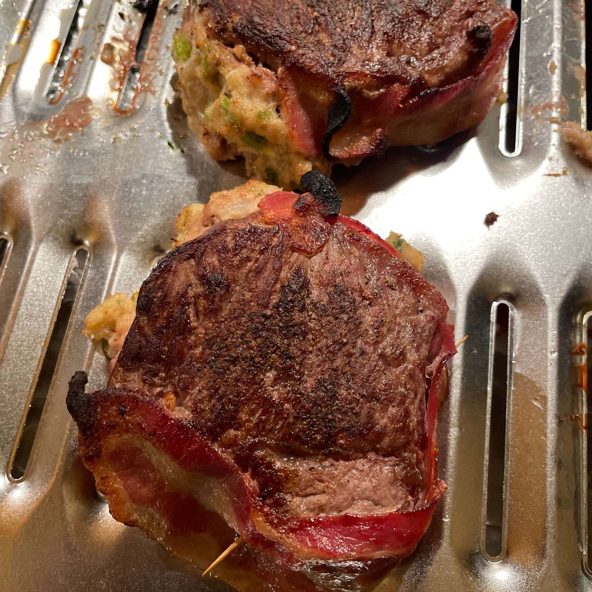 Crab Stuffed Filet Mignon Recipe with Whiskey Peppercorn Sauce