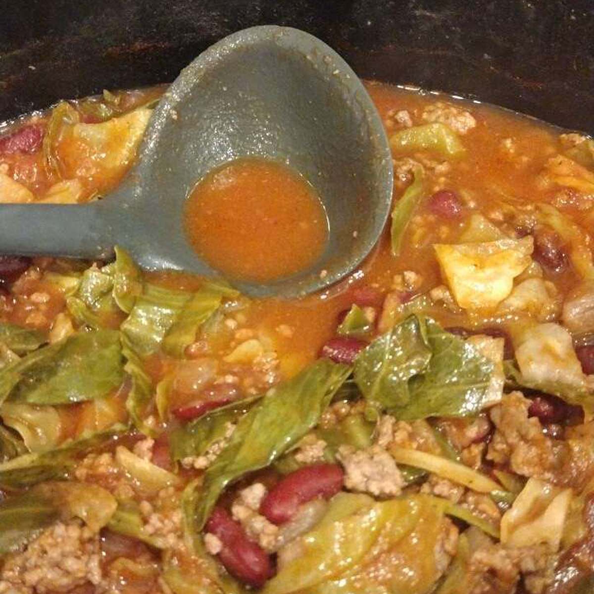 Slow Cooker Cabbage Beef Soup Recipe