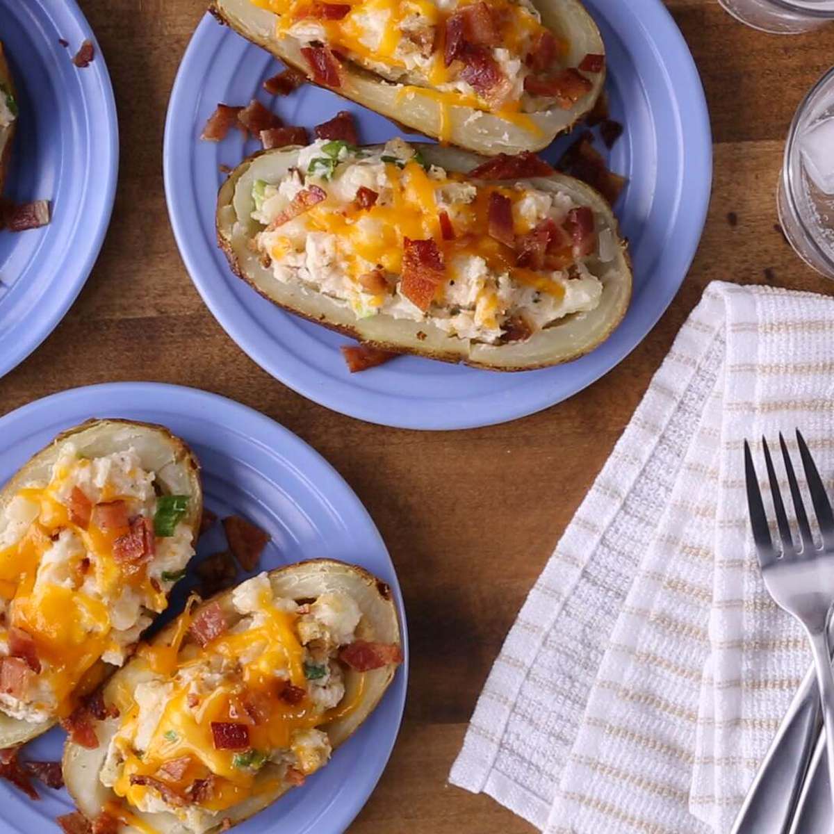 Ultimate Turkey and Gravy Stuffed Potatoes Recipe