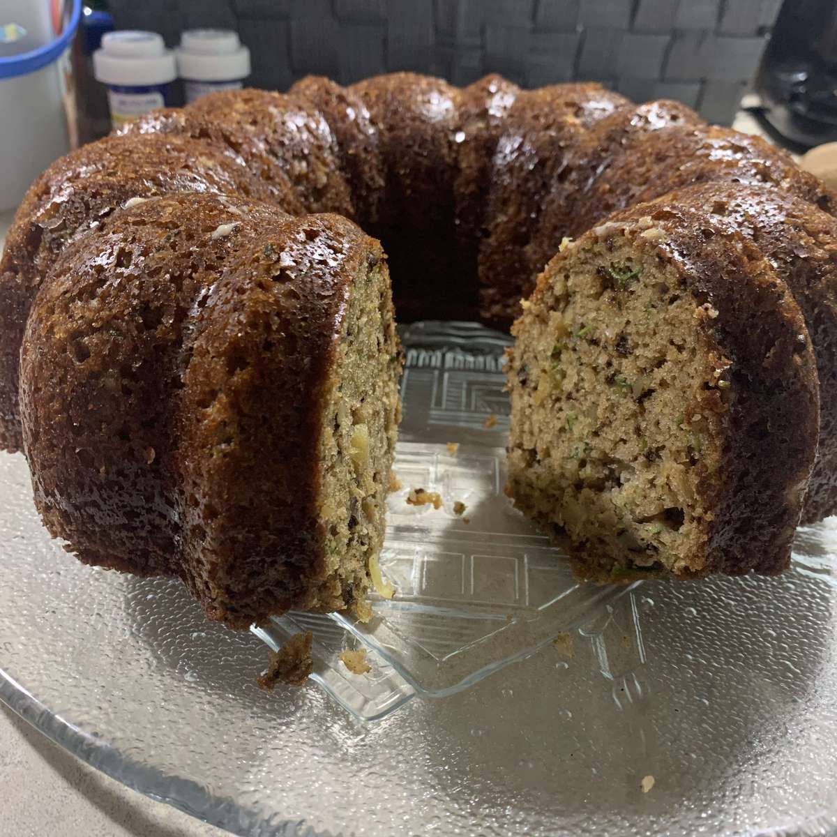 Moist Zucchini Bundt Cake Recipe with Pineapple