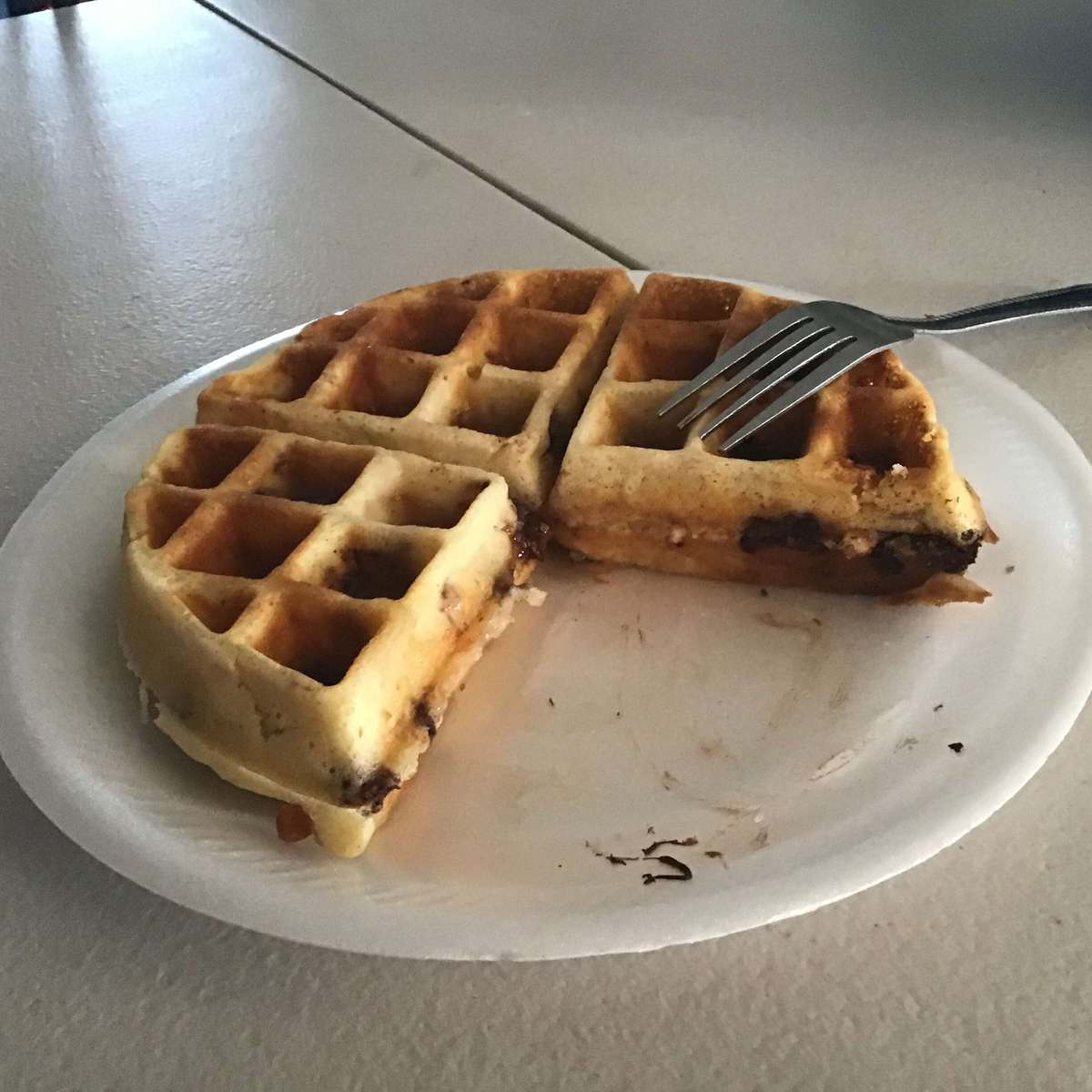 The Best Chocolate Chip Belgian Waffles Recipe