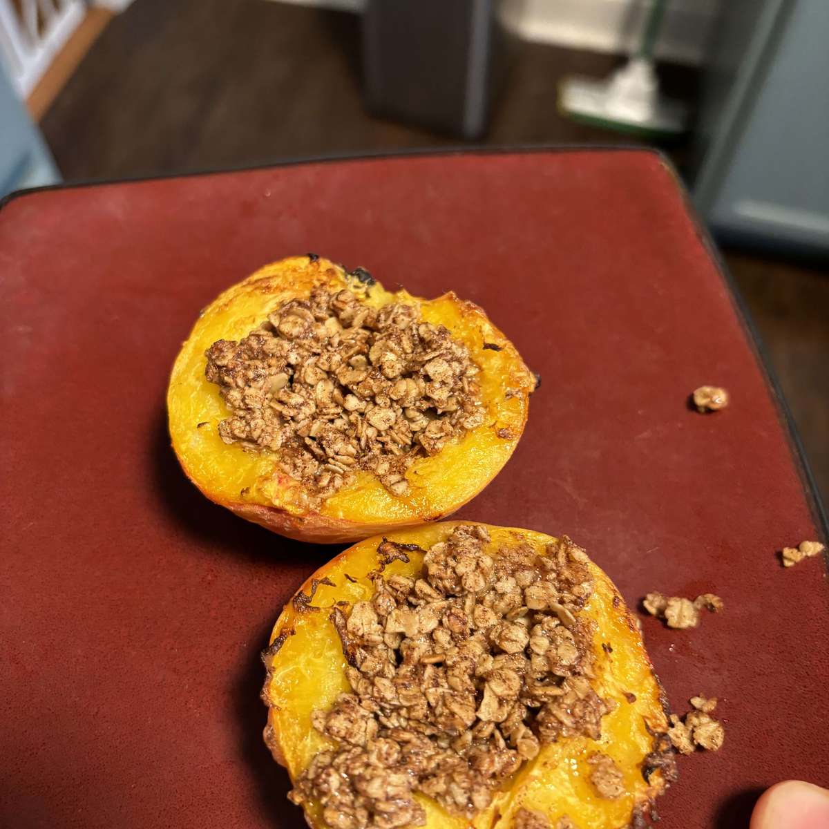 Easy Air Fryer Grilled Peaches Recipe