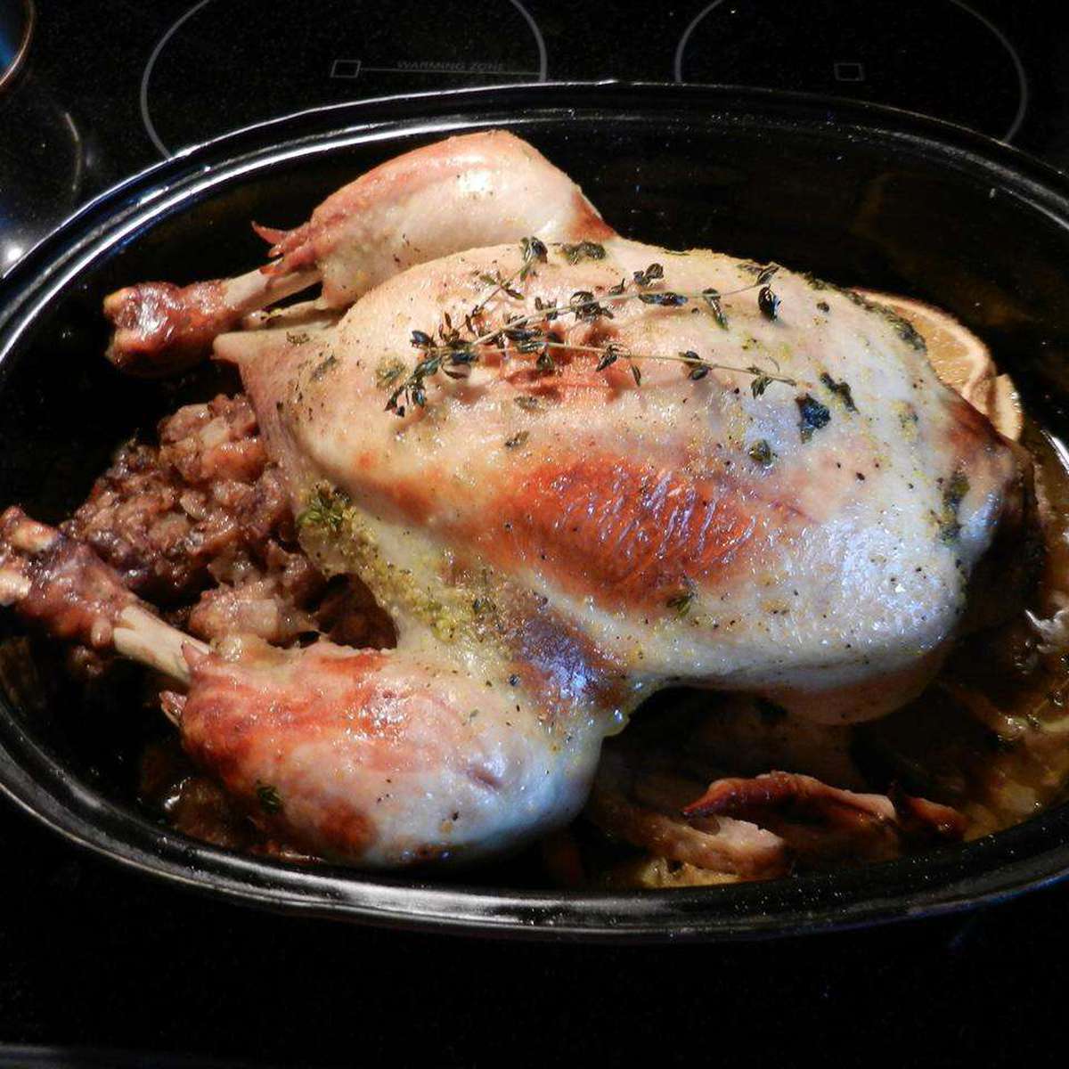 Holiday Fruit Stuffed Roasted Chicken Recipe