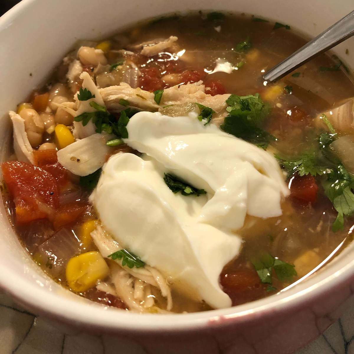 Easy Crockpot Chicken Chili Recipe