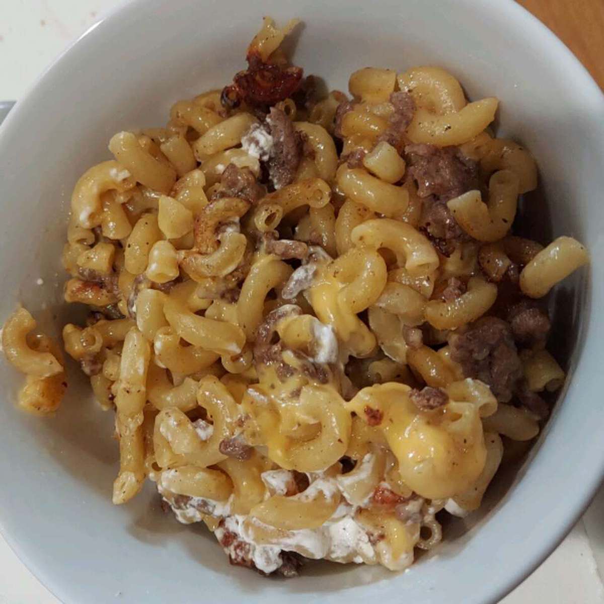 Easy Cheese and Hamburger Macaroni Skillet Recipe