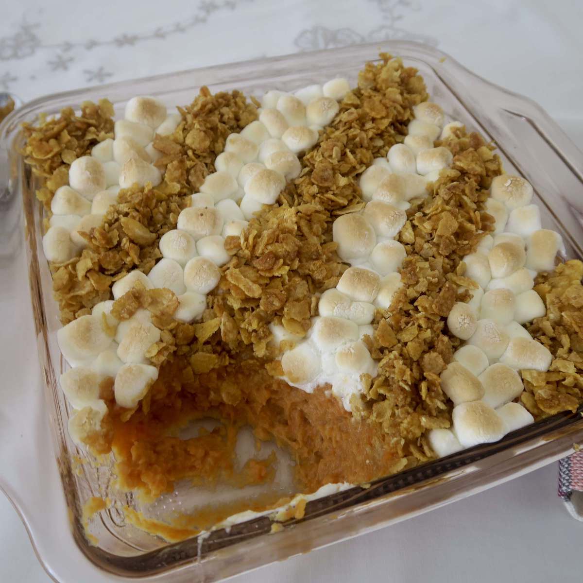 Marshmallow Cornflake Sweet Potato Casserole Recipe