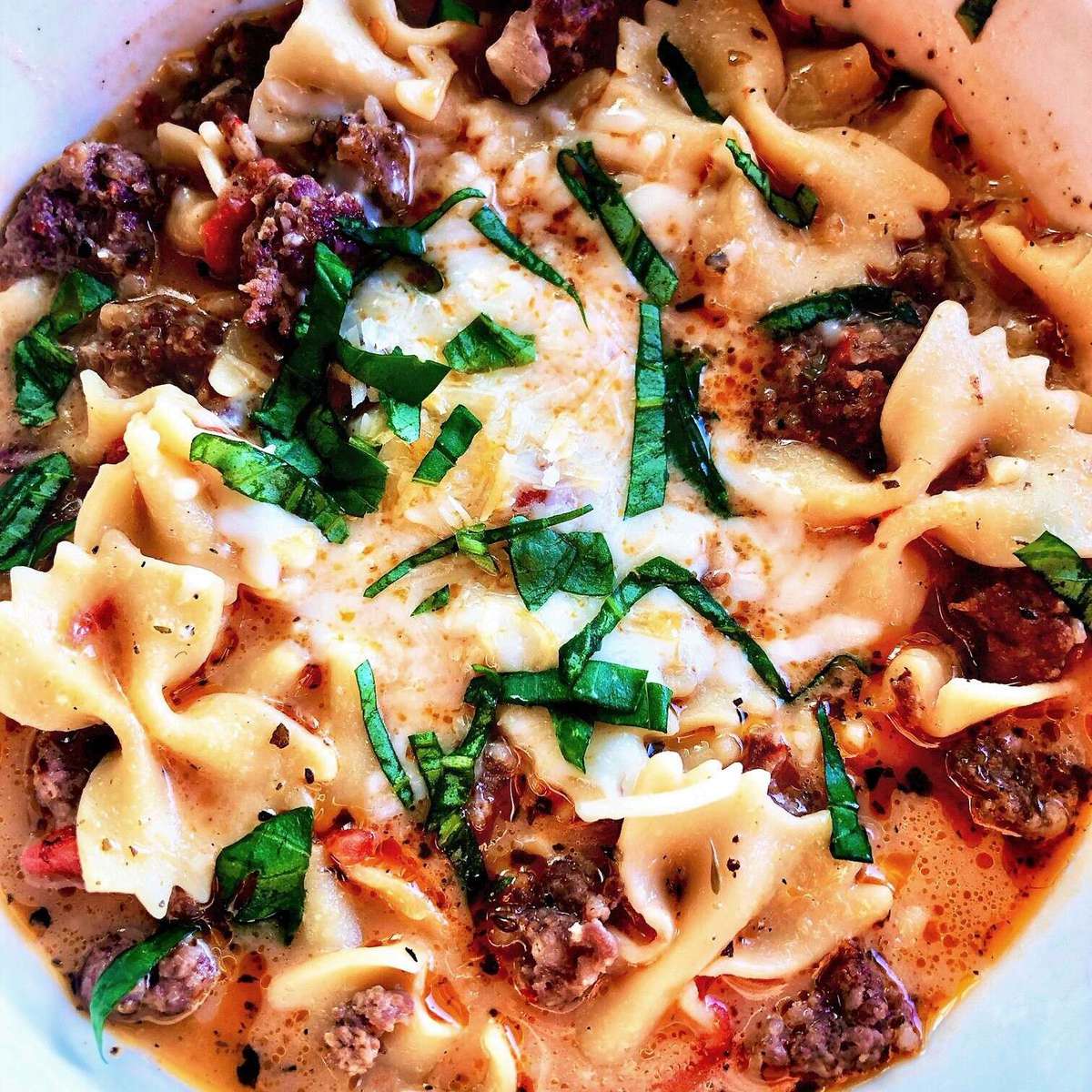 Easy Italian Sausage and Pasta Soup Recipe