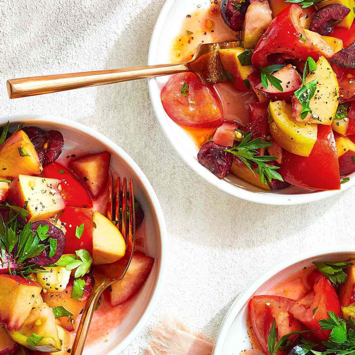 Stone Fruit & Tomato Salad Recipe