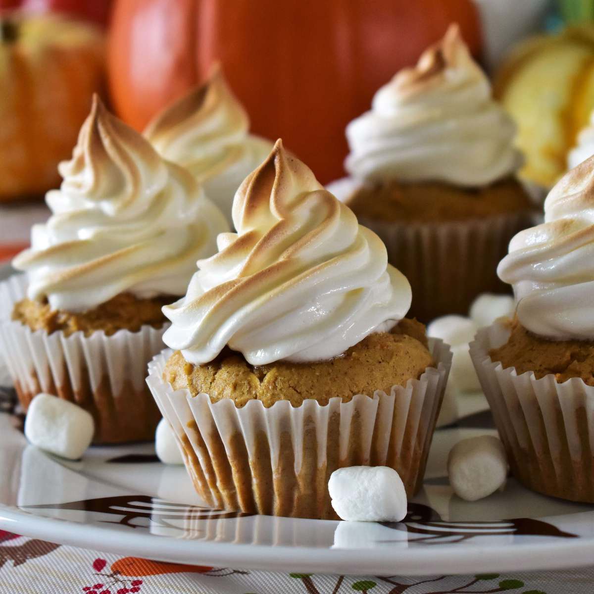 Sweet Potato Cupcakes Recipe with Toasted Marshmallow Frosting