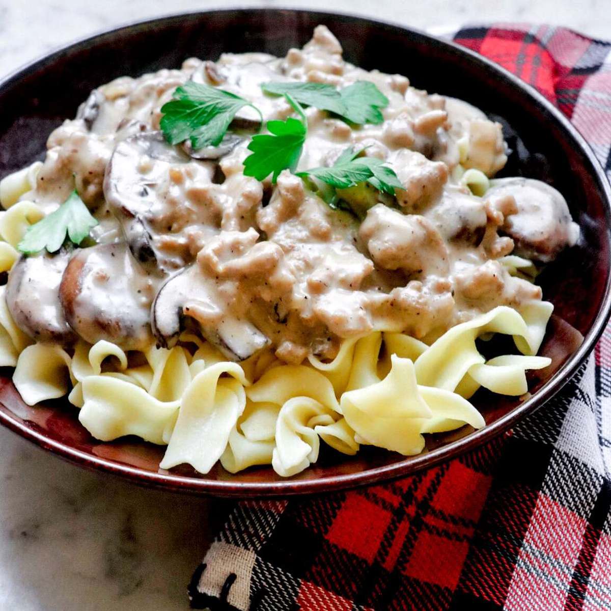 Easy Ground Turkey Stroganoff Recipe