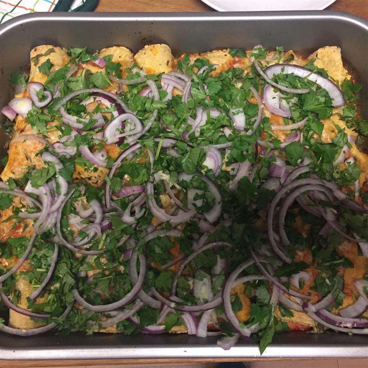 Easy Chicken and Red Bean Enchiladas Recipe