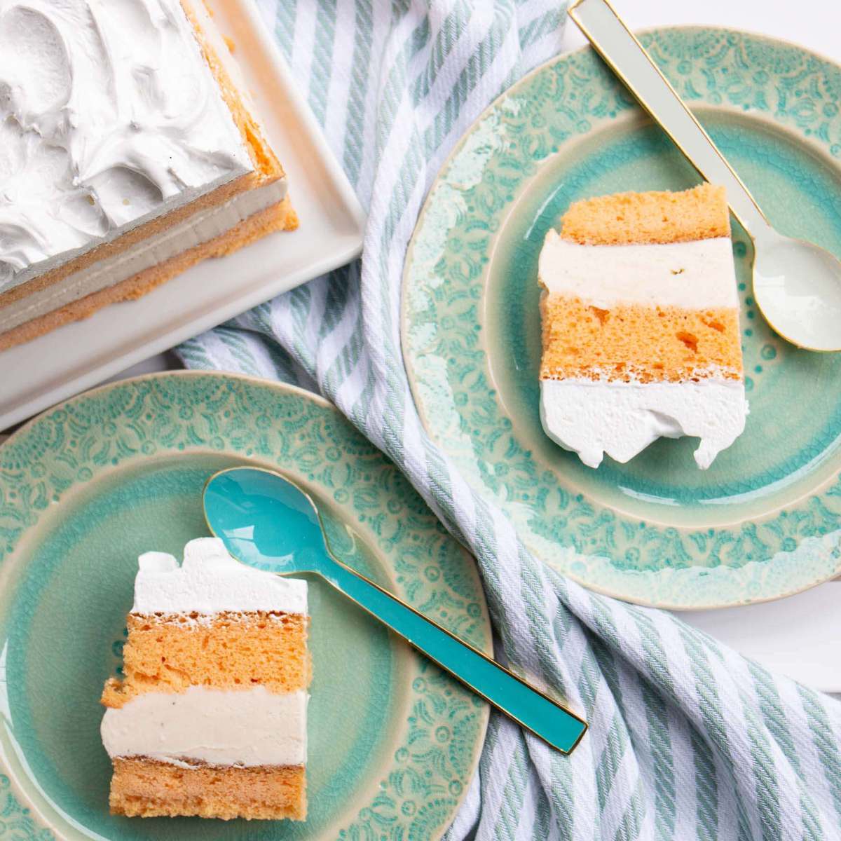Easy Creamsicle Ice Cream Cake Recipe