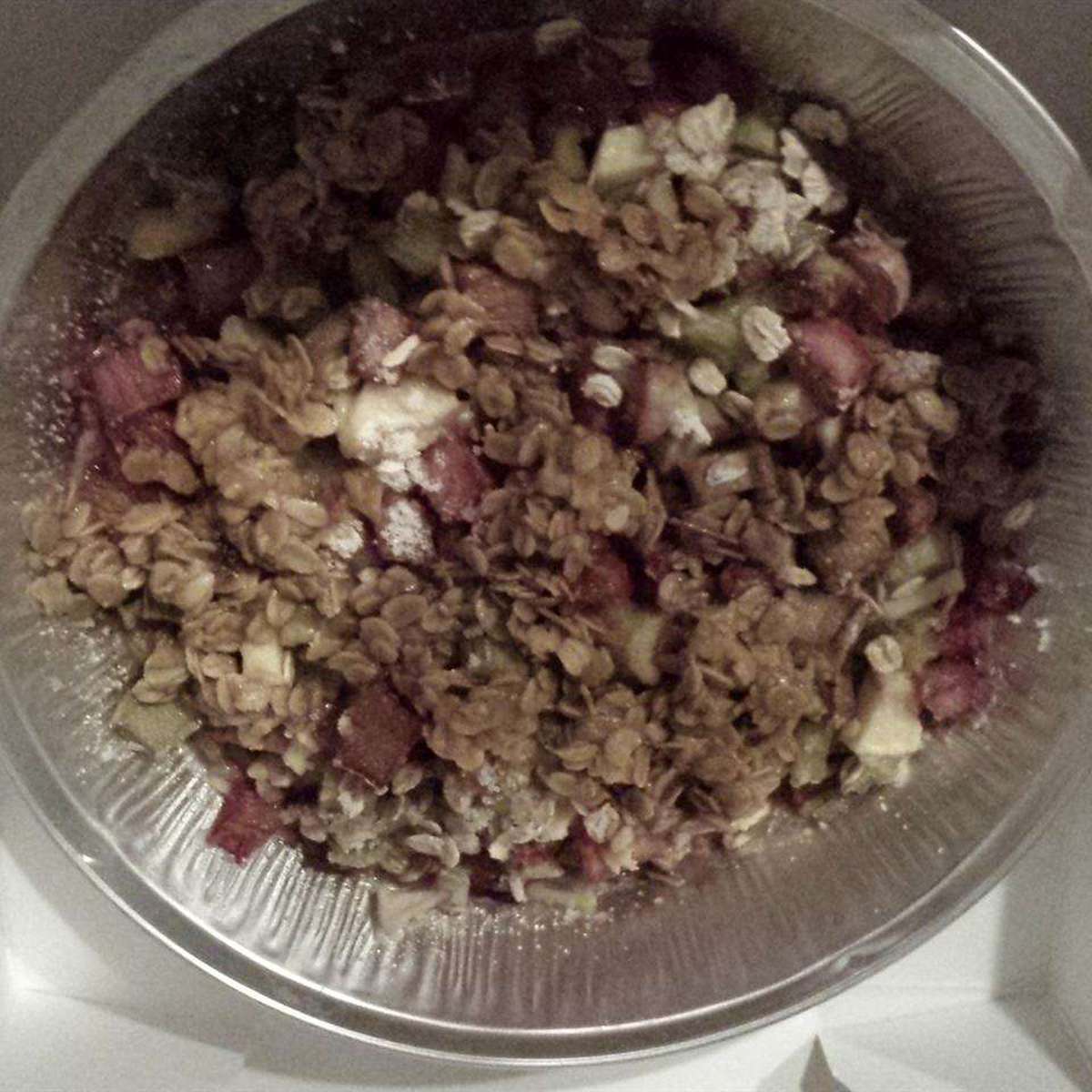 Easy Apple Rhubarb Crisp Recipe