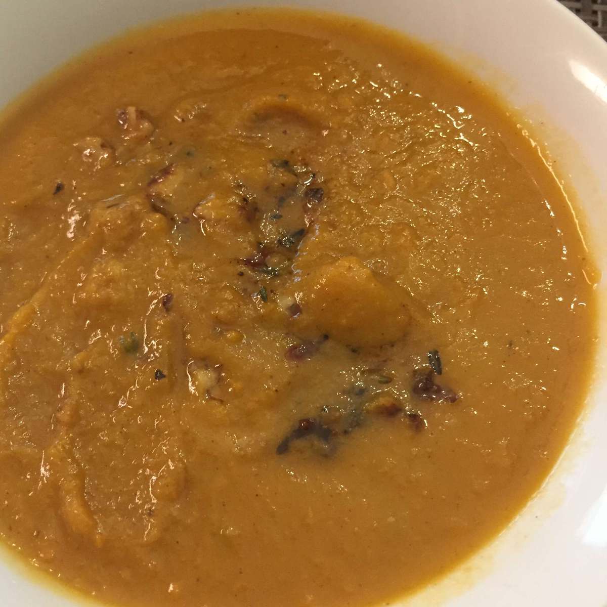 Creamy Coconut Curry Butternut Squash Soup Recipe