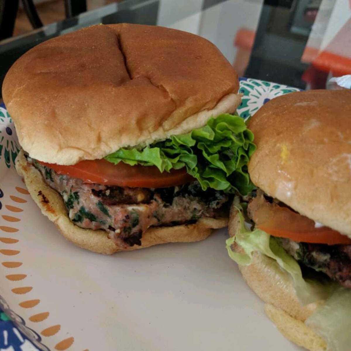 Juicy Spinach and Feta Turkey Burgers Recipe