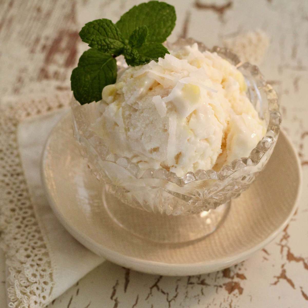 Easy Coconut Pineapple Ice Cream Recipe