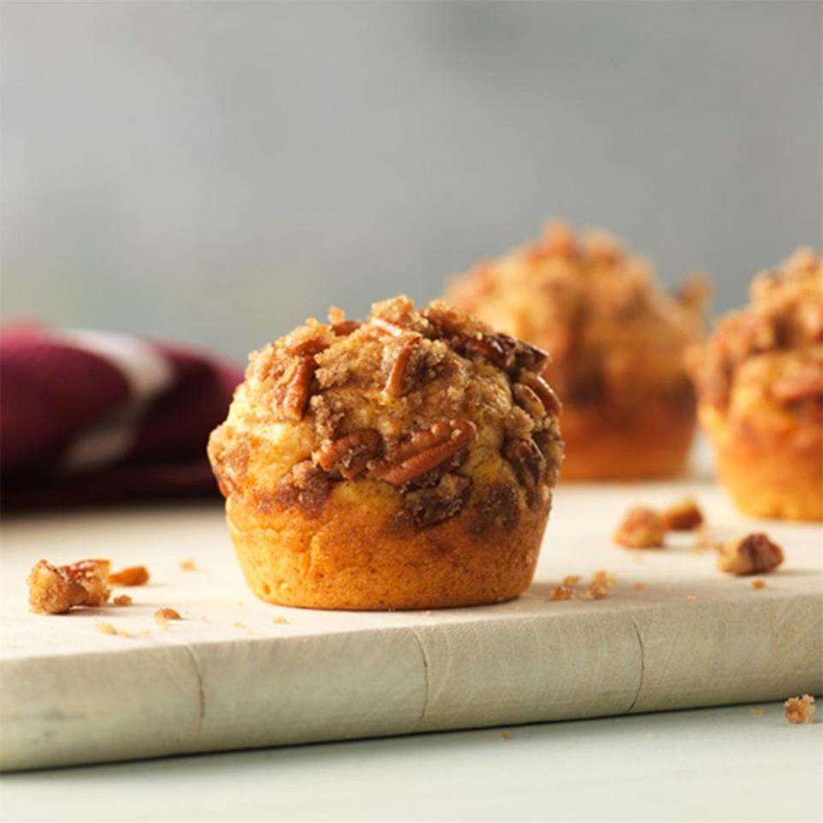 Sweet Potato Muffins Recipe with Pecan Streusel Topping
