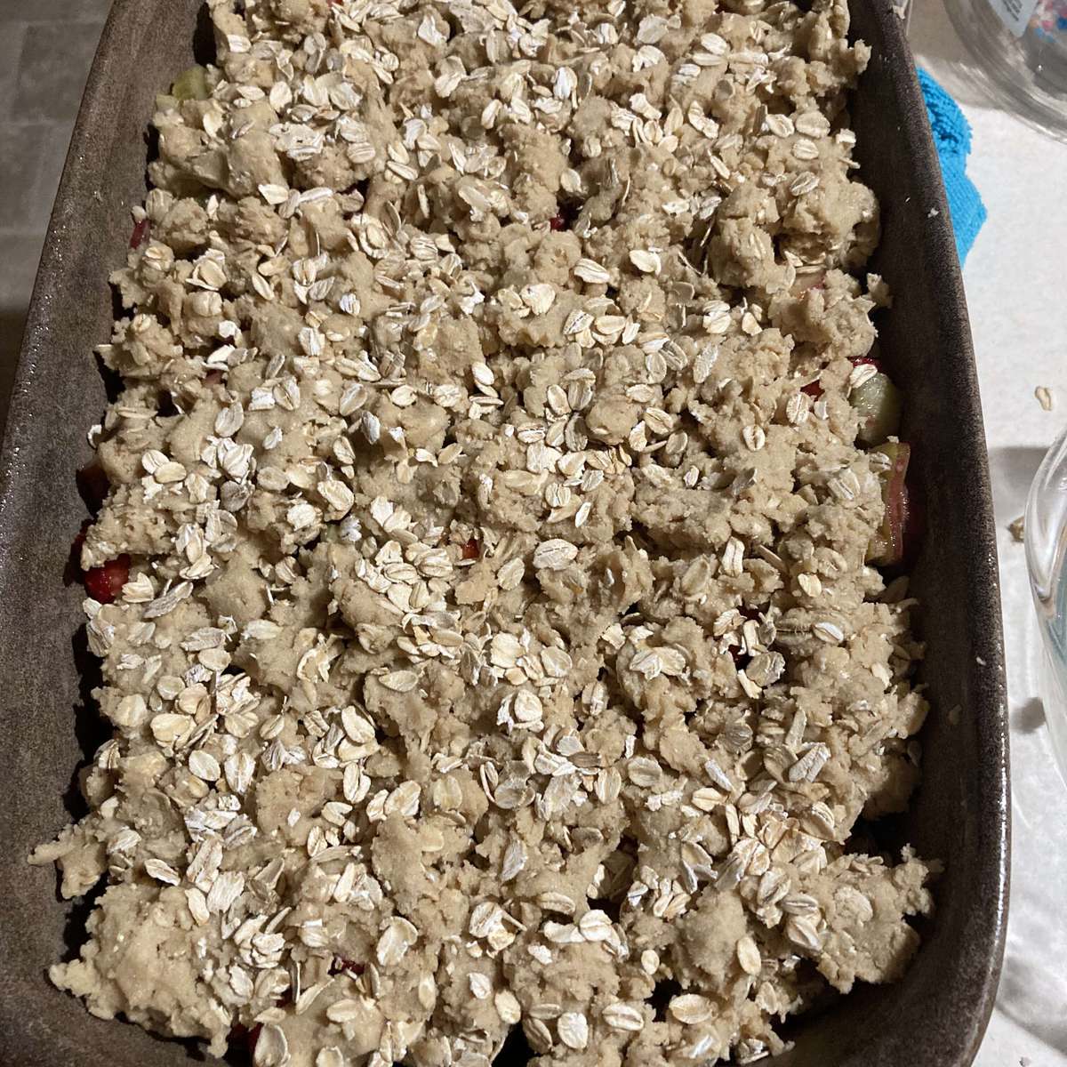 Easy Strawberry Rhubarb Crisp Recipe