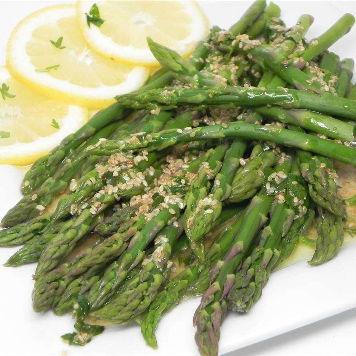 Crunchy Sesame Lemon Asparagus Recipe
