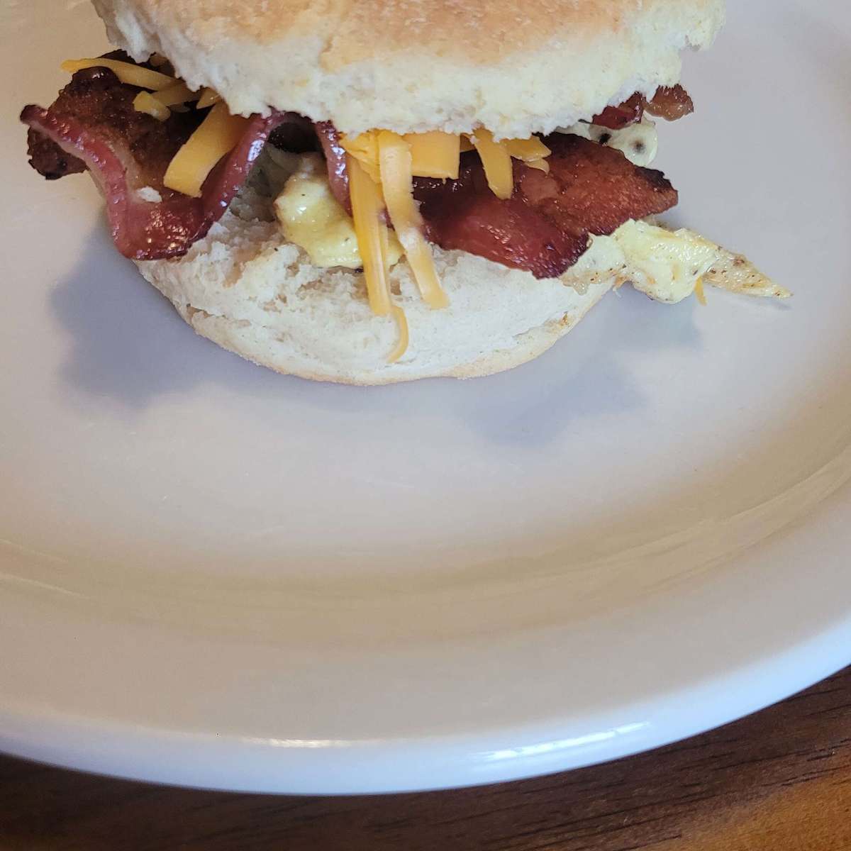 Bacon, Egg & Cheese Buttermilk Biscuit Breakfast Sandwich Recipe