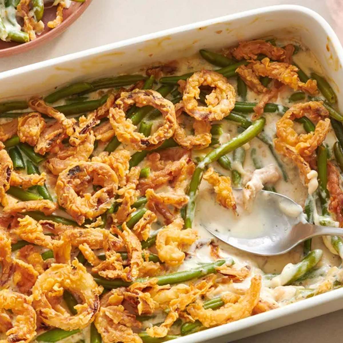 Easy Green Bean Casserole Recipe with Frozen Green Beans