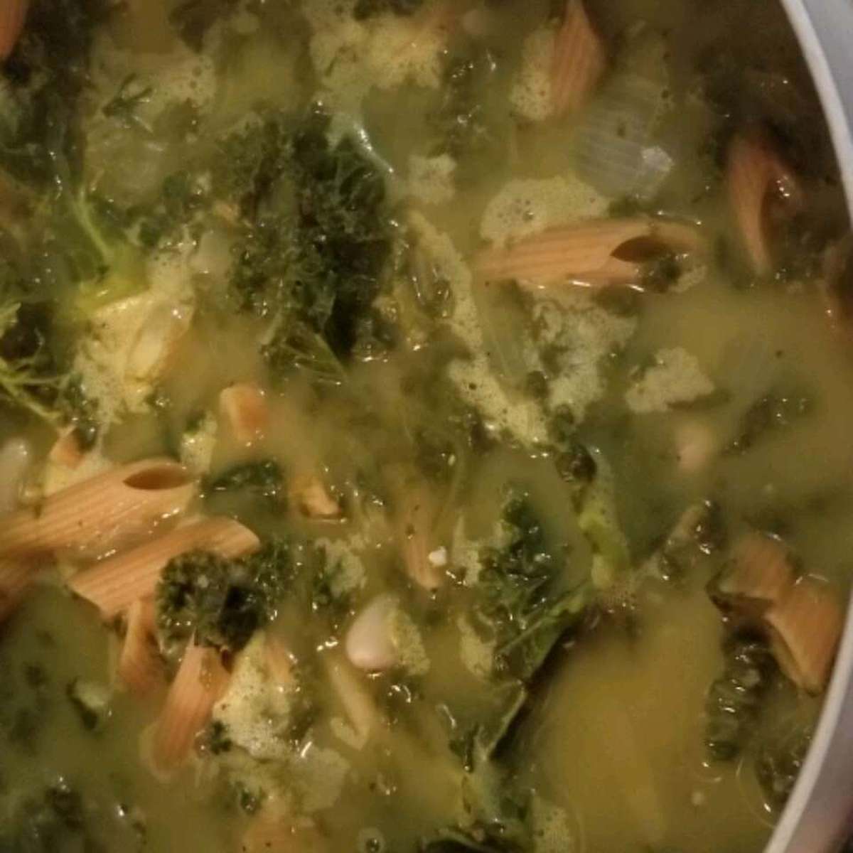 Easy Vegan Kale and Chickpea Soup Recipe