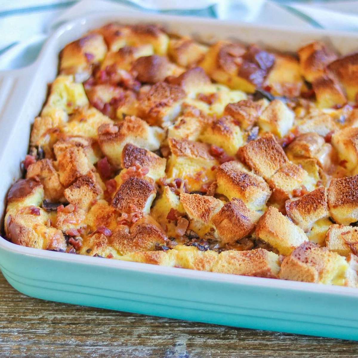 Fluffy Egg Strata Recipe: Overnight Breakfast Casserole