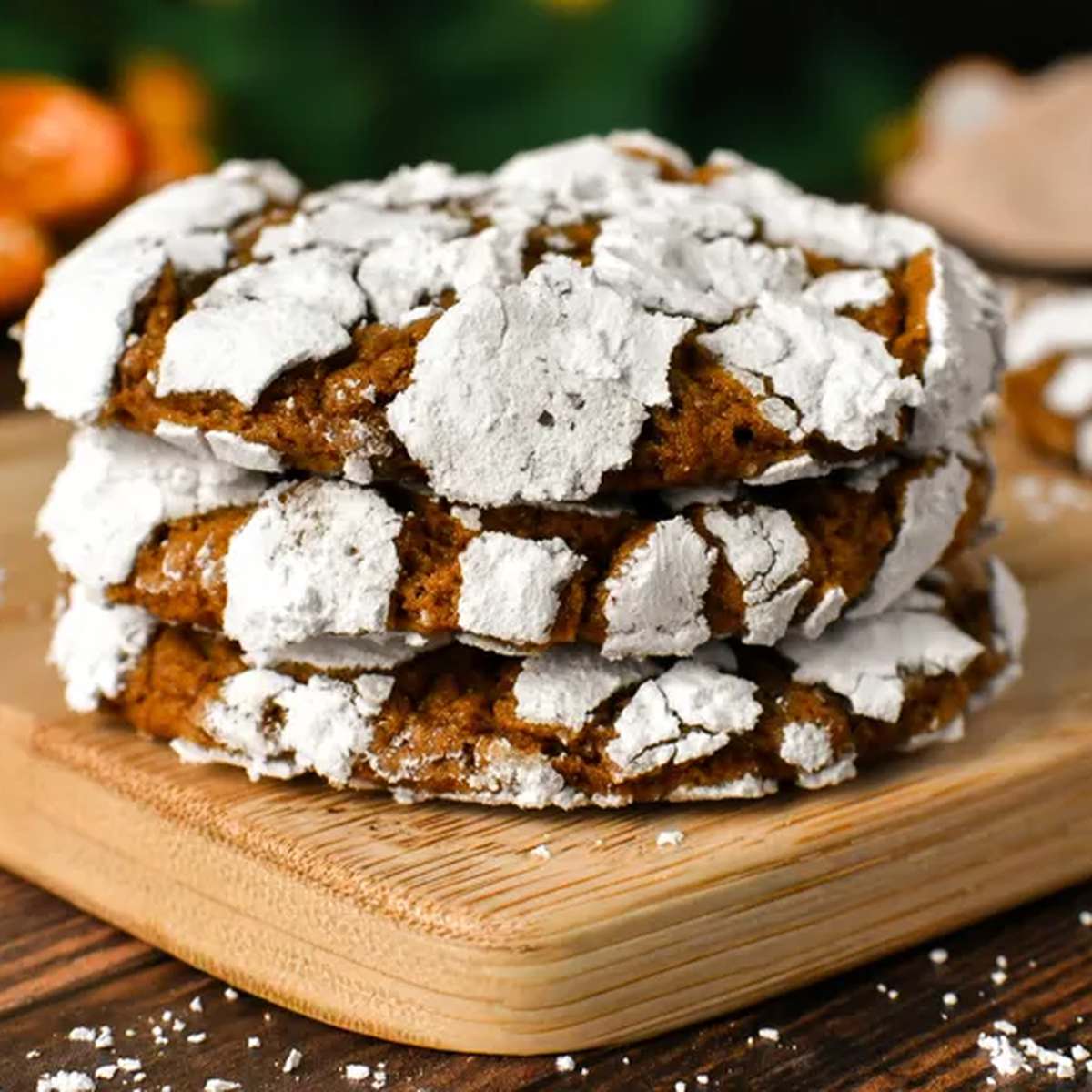 Gingerbread Crinkle Cookies Recipe