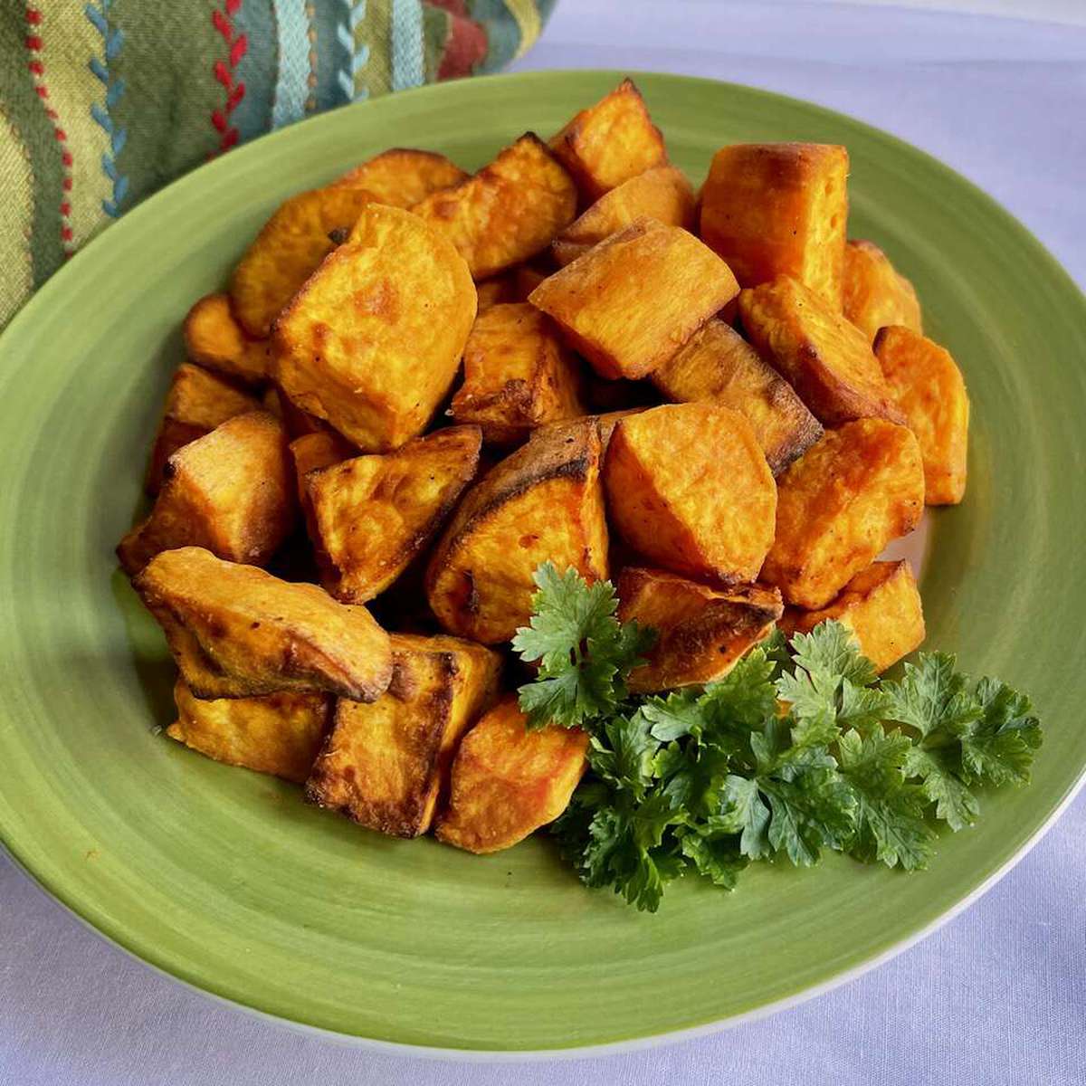 Easy Air Fryer Roasted Sweet Potatoes Recipe
