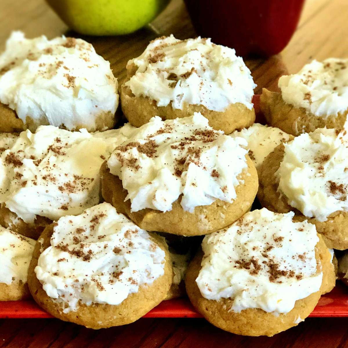 Walnut Pumpkin Cookies Recipe with Maple Frosting