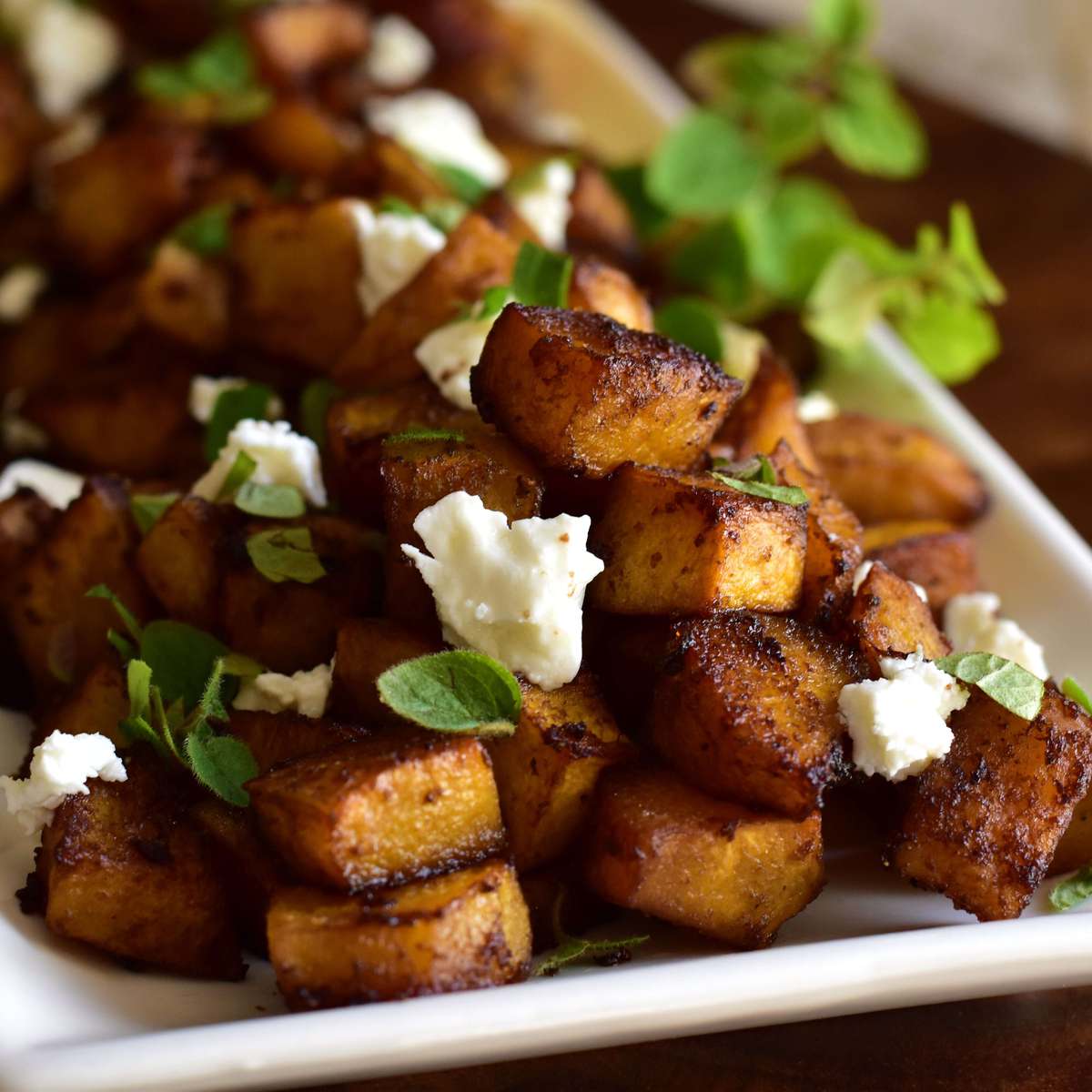 Balsamic Roasted Pumpkin Recipe with Goat Cheese