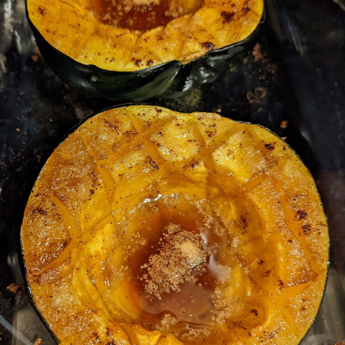 Easy Roasted Acorn Squash Recipe with Brown Sugar