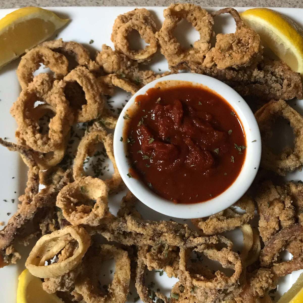Crispy Deep-Fried Calamari Rings Recipe