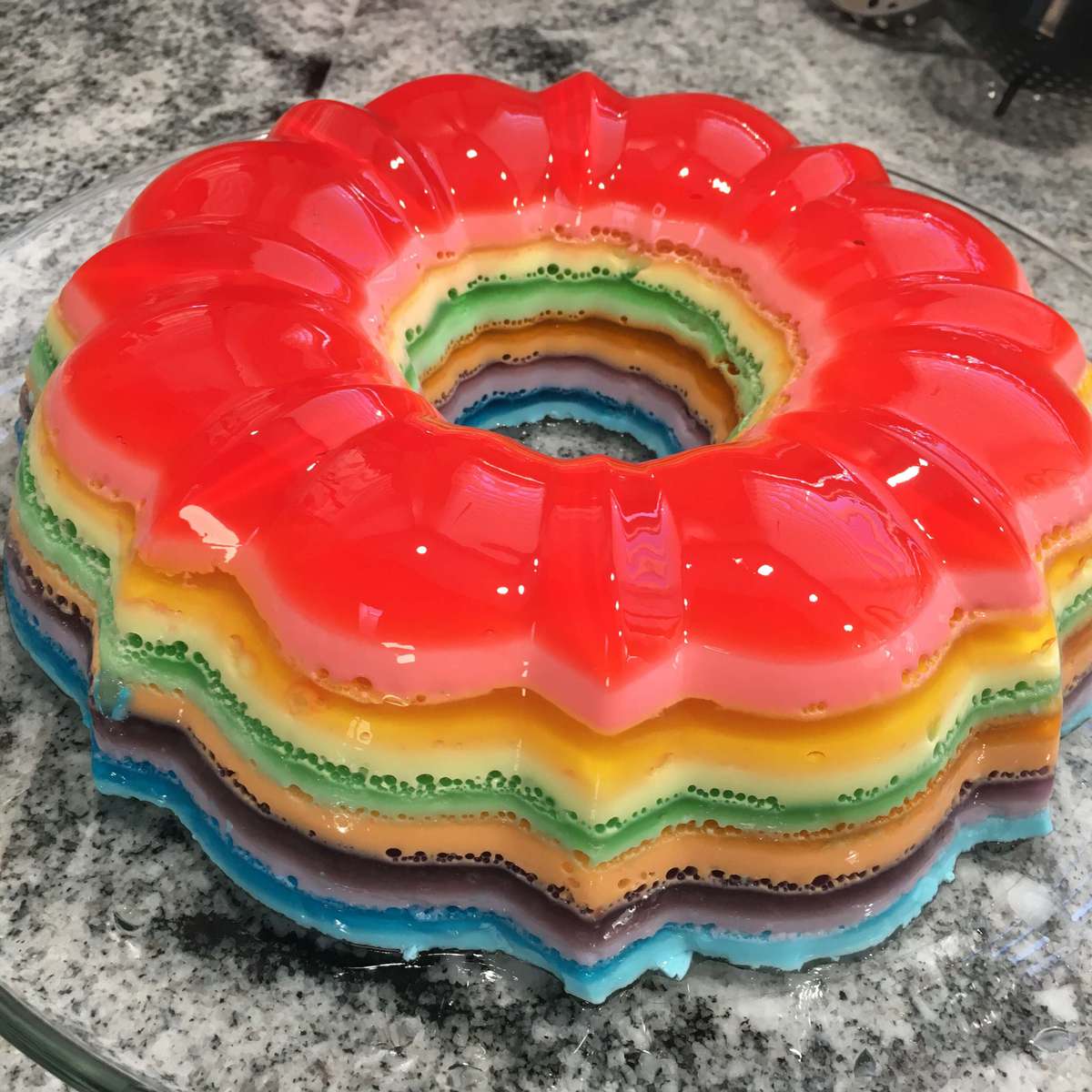 Delicious Seven Layer Gelatin Salad Recipe