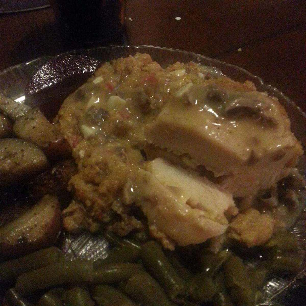 Delicious Stuffed Chicken Breast Recipe with Cornbread Dressing