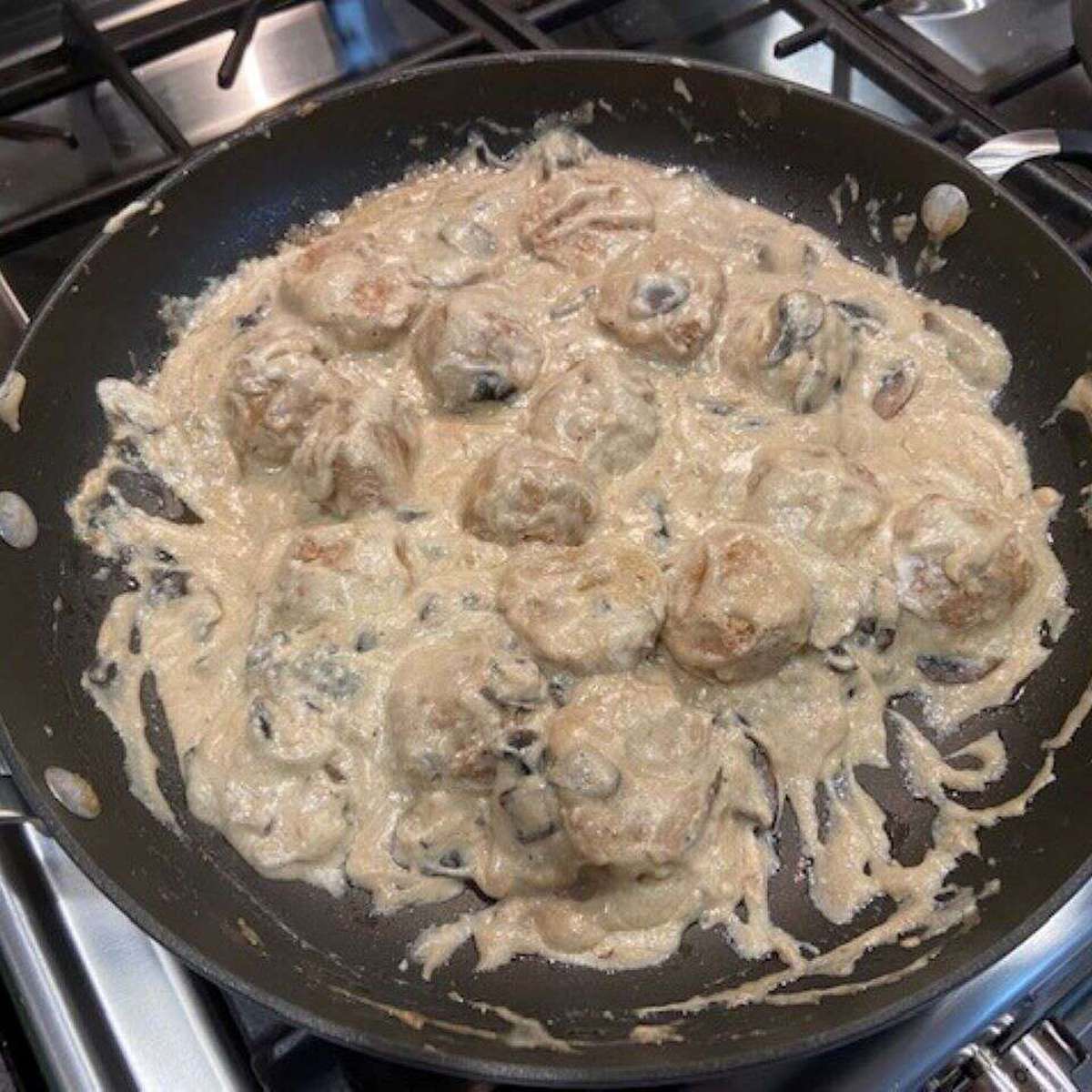 Easy Beef Stroganoff Recipe with Meatballs