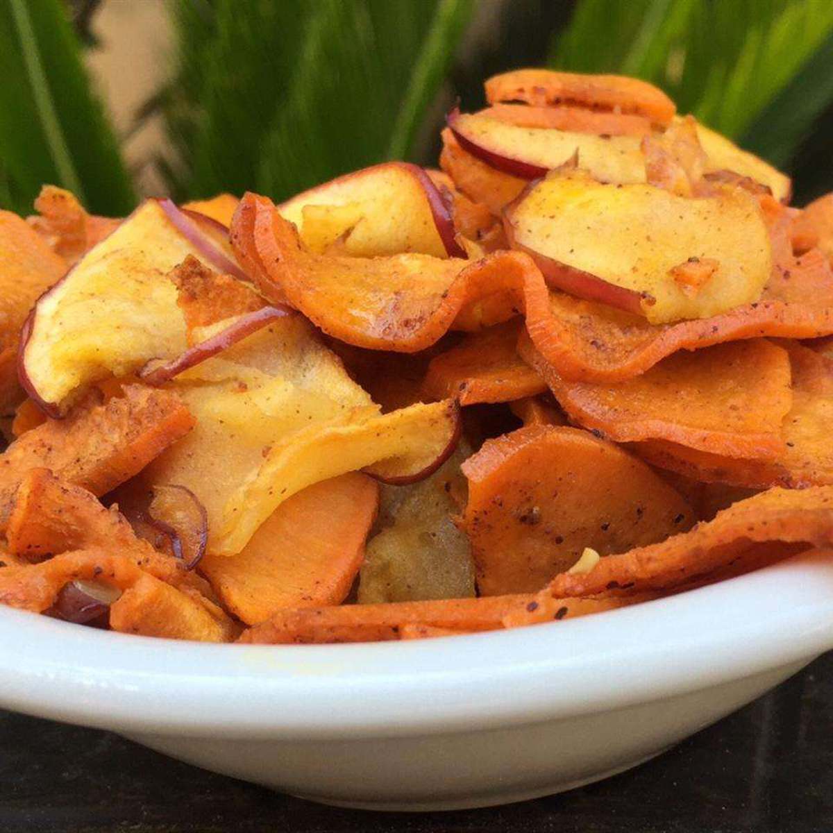 Roasted Vanilla Sweet Potatoes and Apples Recipe