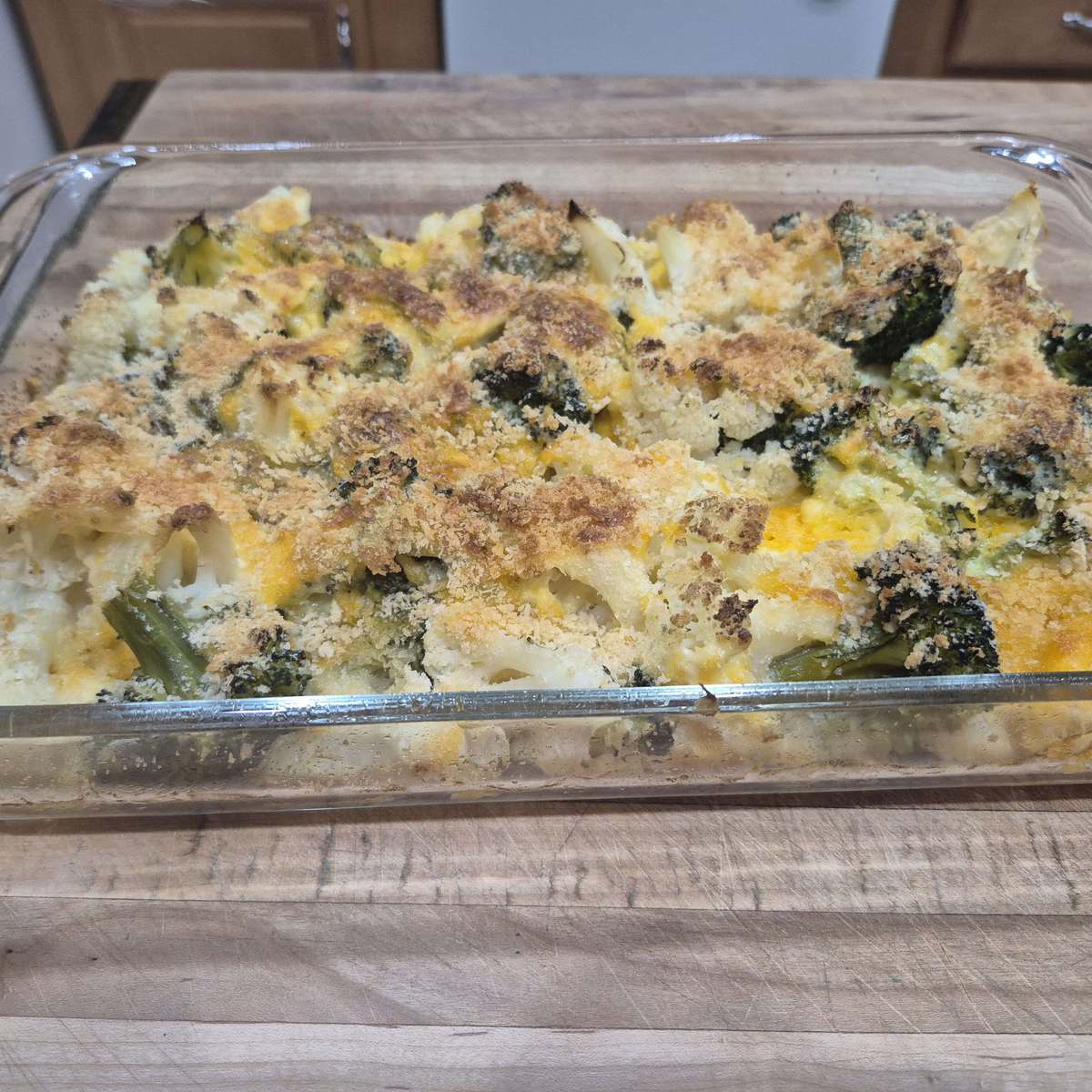 Cheesy Broccoli and Cauliflower Casserole Recipe