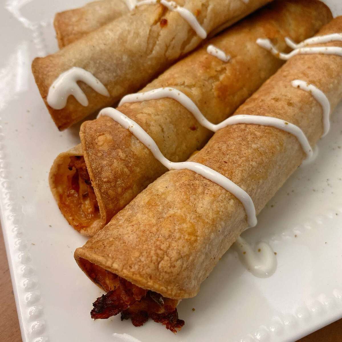 Easy Air Fryer Chicken Fajita Taquitos Recipe