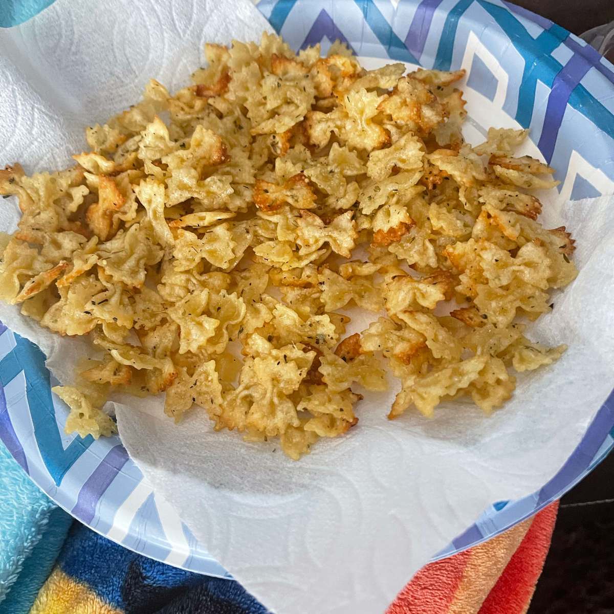 Easy Air Fryer Pasta Chips Recipe