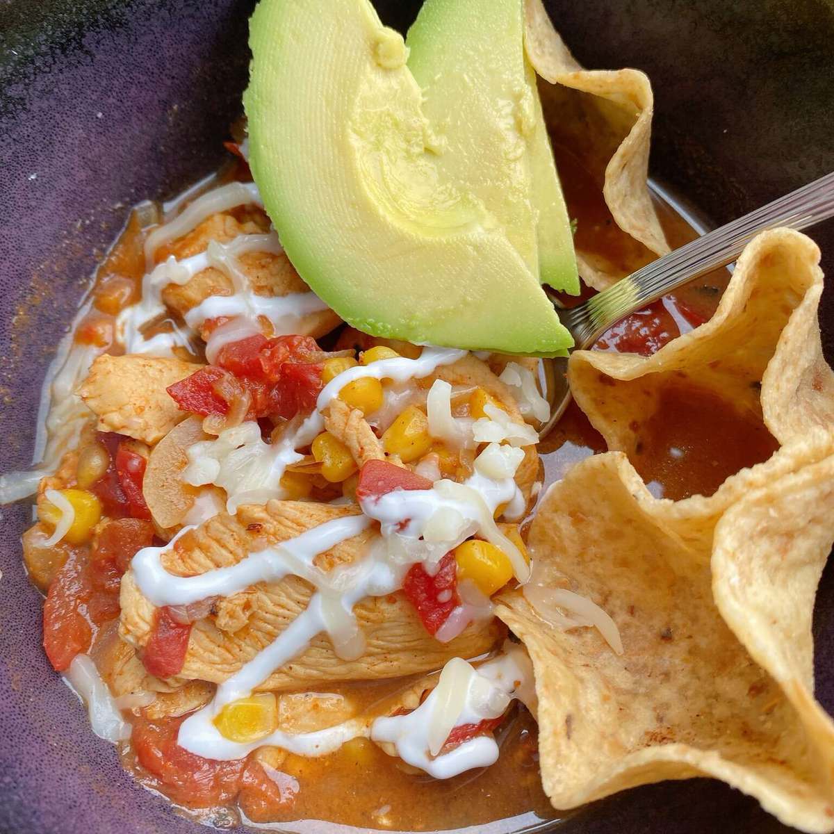 Easy Chicken Taco Soup Recipe for Two