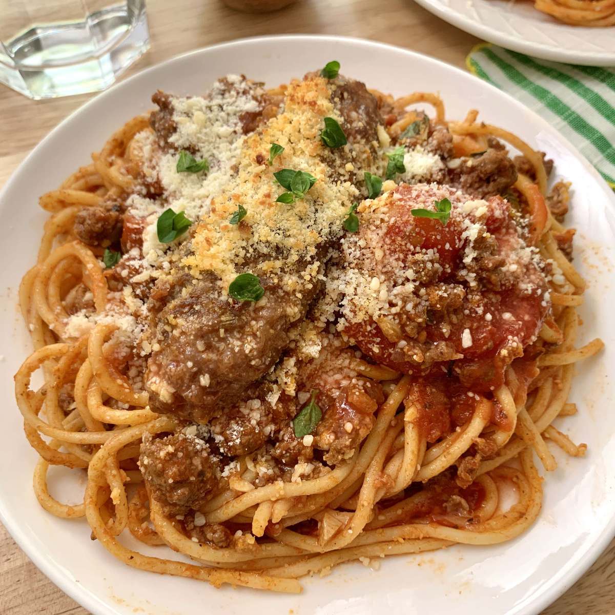 Camp David Spaghetti Recipe with Italian Sausage