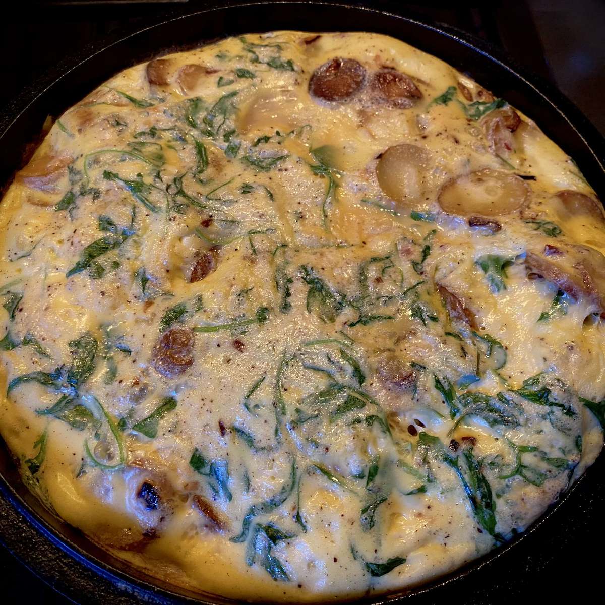 Spinach and Potato Frittata Recipe