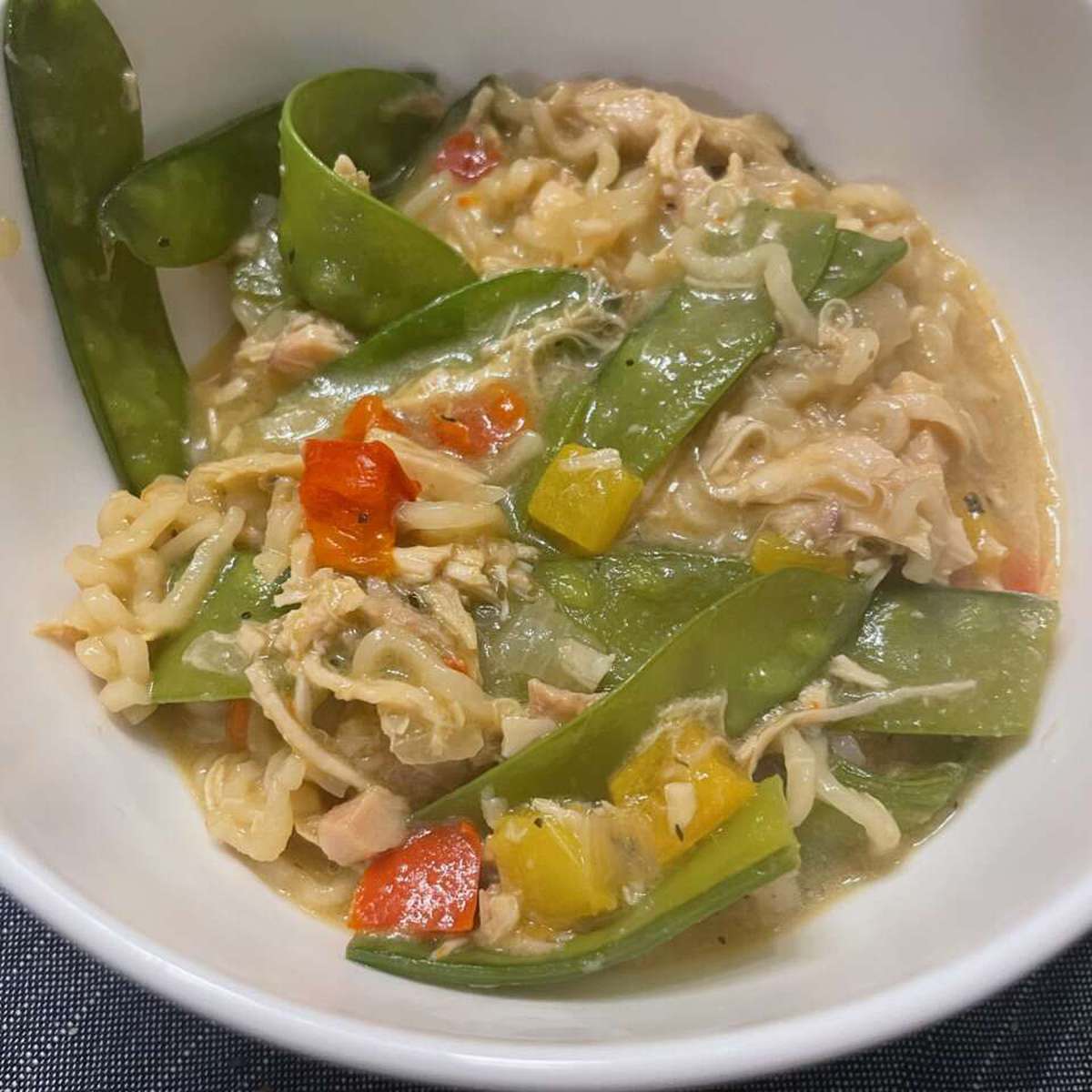 Creamy Green Curry Chicken Ramen Recipe