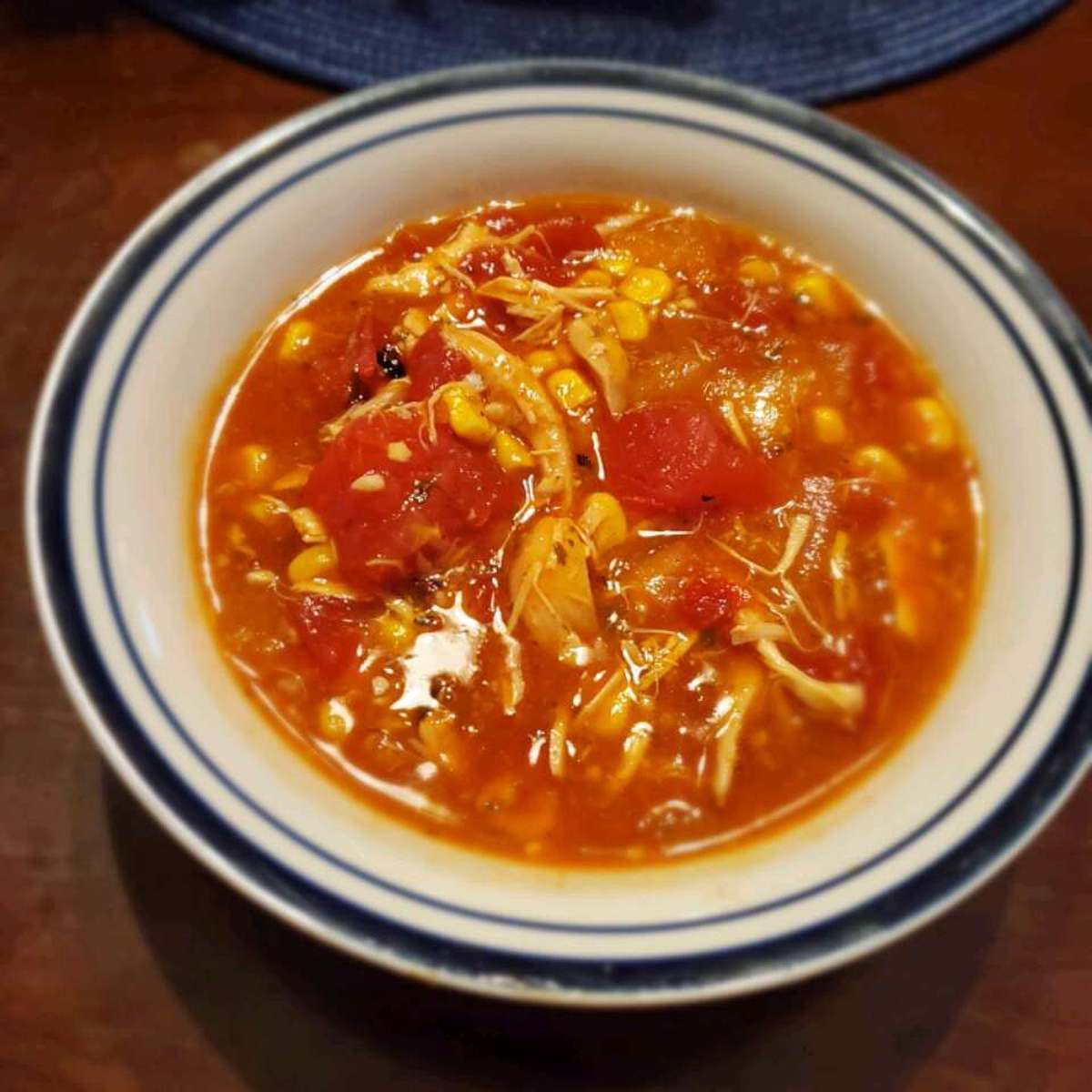 Easy Slow Cooker Chicken Enchilada Soup Recipe