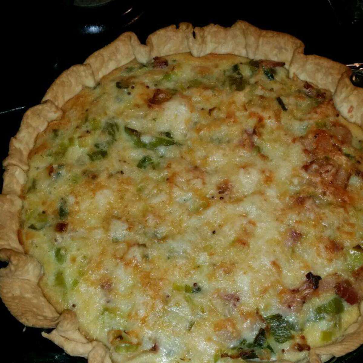 Delicious Leek and Bacon Quiche Recipe with Dijon Mustard