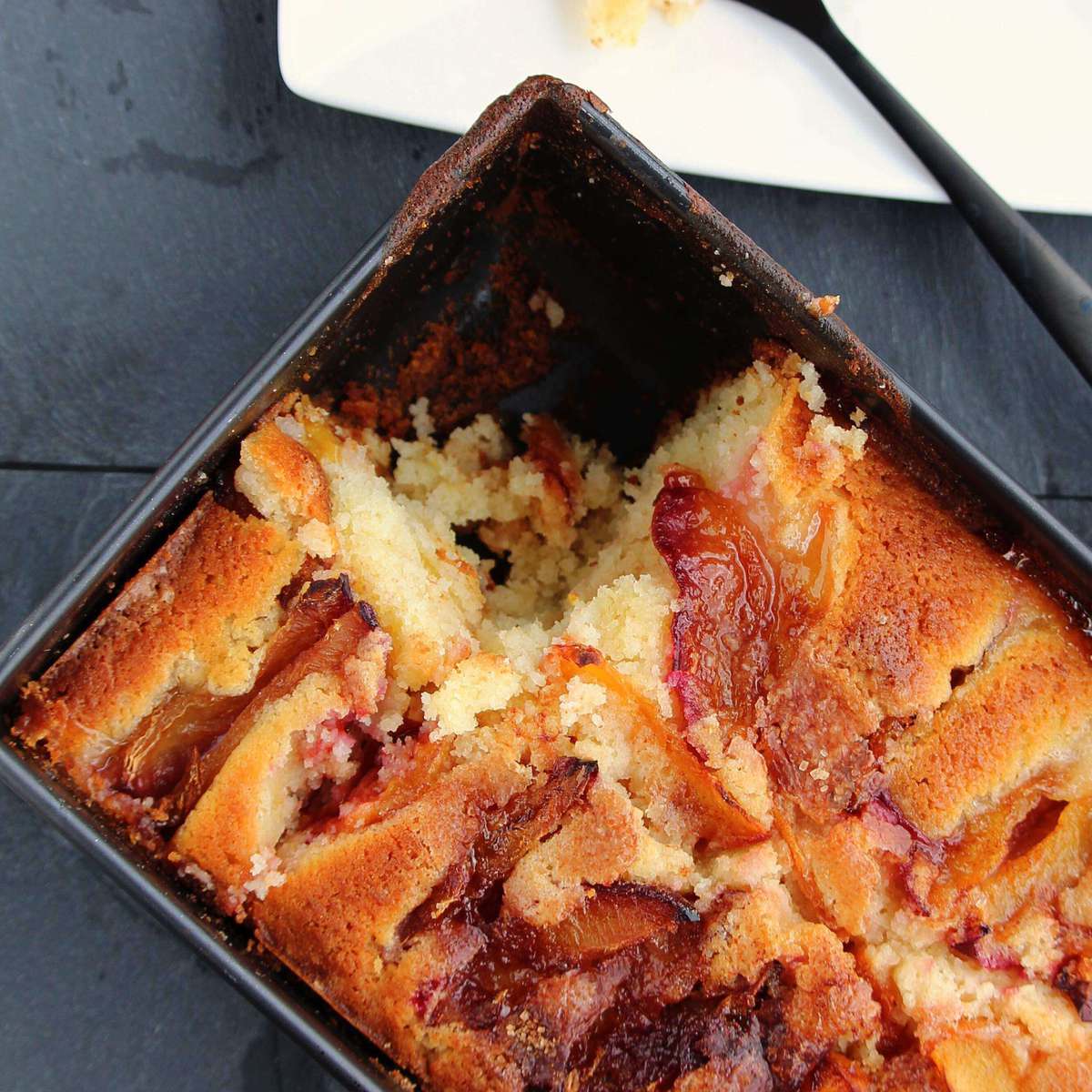 Delicious Peach and Plum Cake Recipe